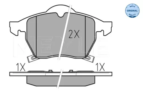 MEYLE Brake Pad Set, disc brake (0252311619/W)