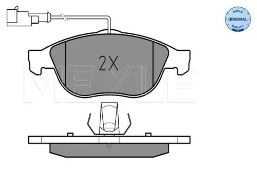 MEYLE Brake Pad Set, disc brake (0252314119/W)