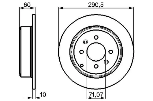 BOSCH Brake Disc (0986478877)