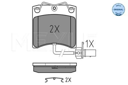 MEYLE Brake Pad Set, disc brake (0252317618/W)