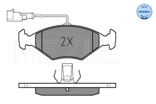 MEYLE Brake Pad Set, disc brake (0252322018/W)