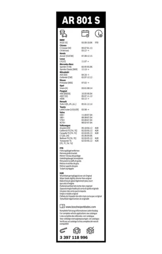 BOSCH Wiper Blade (3397118996)