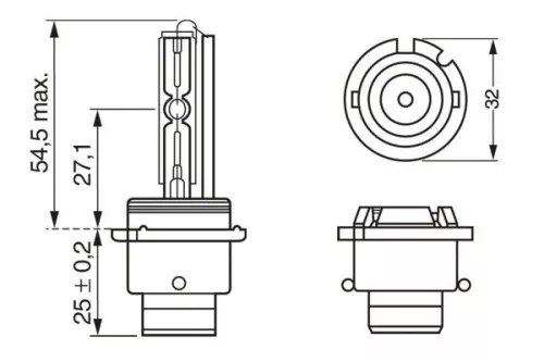 BOSCH Bulb, headlight (1987302904)