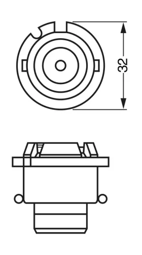 BOSCH Bulb, headlight (1987302904)
