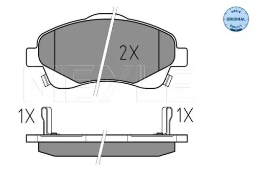 MEYLE Brake Pad Set, disc brake (0252376819/W)