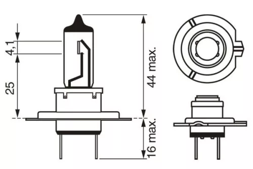 BOSCH Bulb, headlight (1987302079)