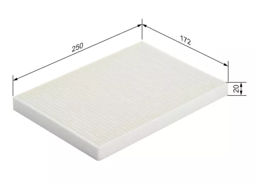 BOSCH Filter, cabin air (1987432055)