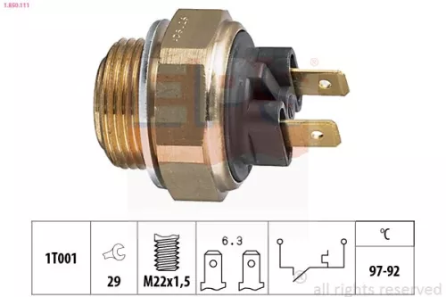 EPS Temperature Switch, radiator fan (1-850-111)