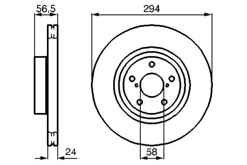 BOSCH Brake Disc (0986478977)