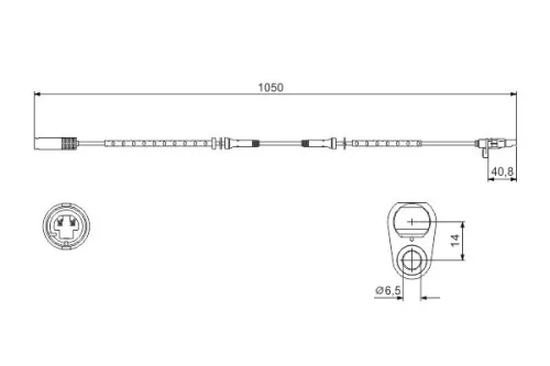 BOSCH Sensor, wheel speed (0986594512)