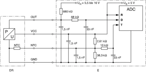 BOSCH Sensor, boost pressure (0281002573)