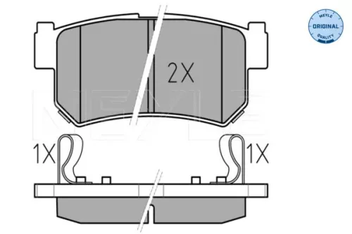 MEYLE Brake Pad Set, disc brake (0252367315/W)