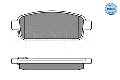 MEYLE Brake Pad Set, disc brake (0252509616/W)