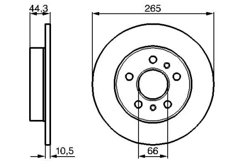 BOSCH Brake Disc (0986478757)