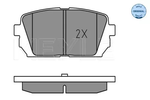 MEYLE Brake Pad Set, disc brake (0252449116/W)