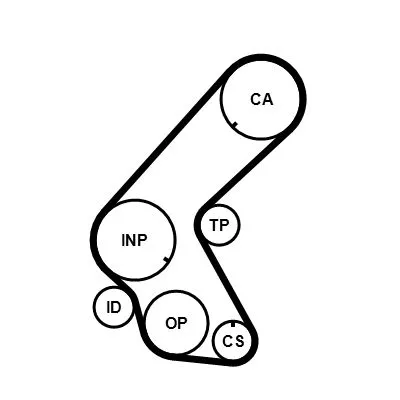CONTINENTAL CTAM Timing Belt Kit (CT1078K1)