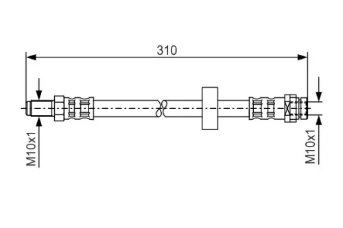 BOSCH Brake Hose (1987476883)