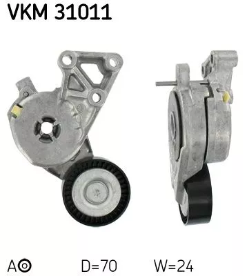 SKF Belt Tensioner, V-ribbed belt (VKM31011)