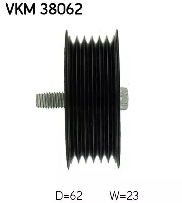 SKF Deflection/Guide Pulley, V-ribbed belt (VKM38062)
