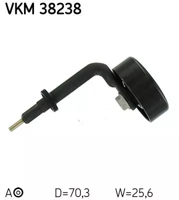 SKF Belt Tensioner, V-ribbed belt (VKM38238)