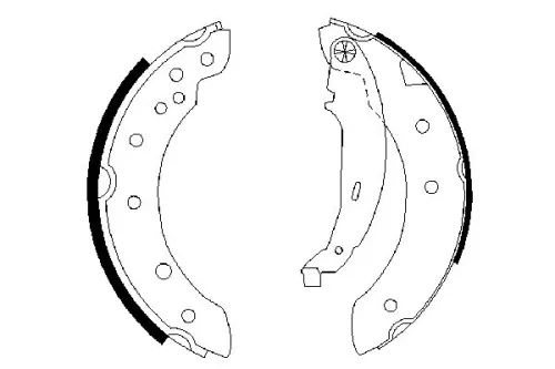 BOSCH Brake Shoe Set (0986487585)