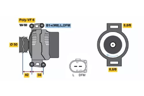 BOSCH Alternator (0986046320)