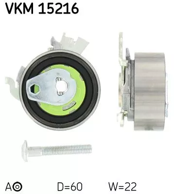 SKF Tensioner Pulley, timing belt (VKM15216)