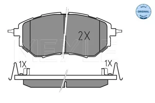 MEYLE Brake Pad Set, disc brake (0252422218/W)