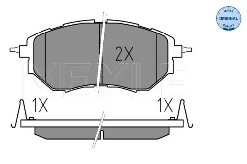 MEYLE Brake Pad Set, disc brake (0252422218/W)