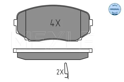 MEYLE Brake Pad Set, disc brake (0252454417/W)