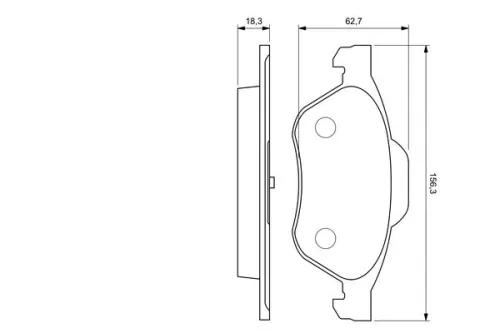 BOSCH Brake Pad Set, disc brake (0986494034)