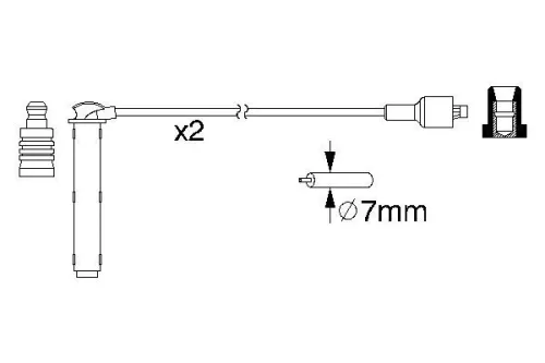 BOSCH Ignition Cable Kit (0986357154)