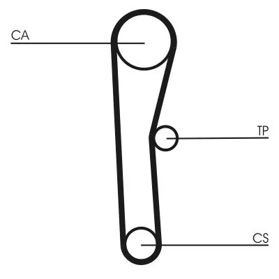 CONTINENTAL CTAM Timing Belt (CT536)