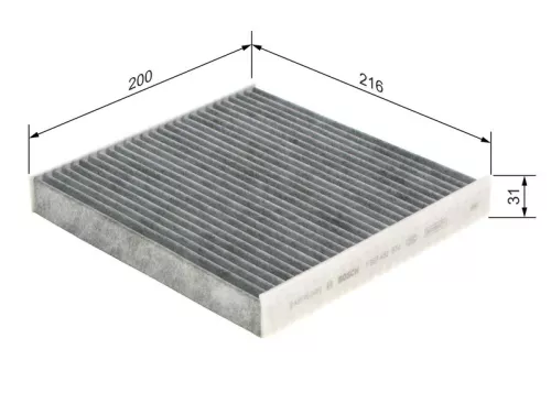 BOSCH Filter, cabin air (1987432574)