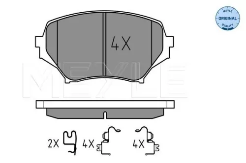 MEYLE Brake Pad Set, disc brake (0252429714/W)