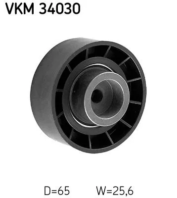 Deflection/Guide Pulley, V-ribbed belt
