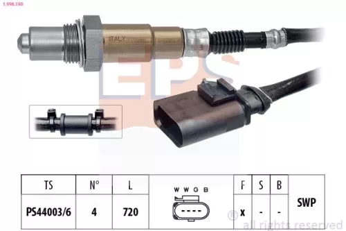 EPS Oxygen Sensor (1-998-190)