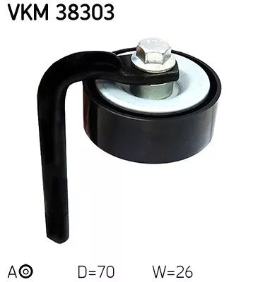 SKF Belt Tensioner, V-ribbed belt (VKM38303)