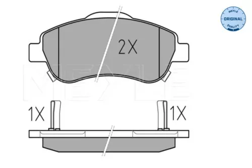 MEYLE Brake Pad Set, disc brake (0252463819/W)