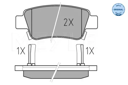 MEYLE Brake Pad Set, disc brake (0252463516/W)