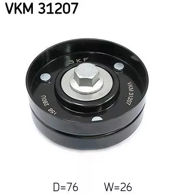 SKF Deflection/Guide Pulley, V-ribbed belt (VKM31207)