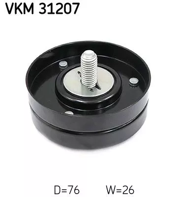 Deflection/Guide Pulley, V-ribbed belt
