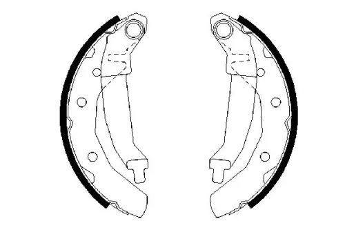 BOSCH Brake Shoe Set (0986487628)