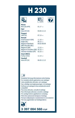 BOSCH Wiper Blade (3397004560)