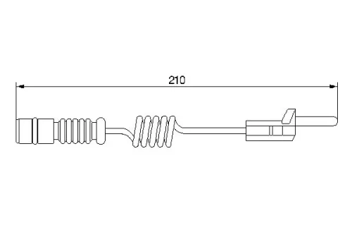 BOSCH Warning Contact, brake pad wear (1987474969)