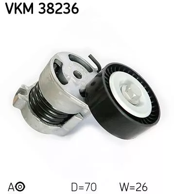 SKF Belt Tensioner, V-ribbed belt (VKM38236)