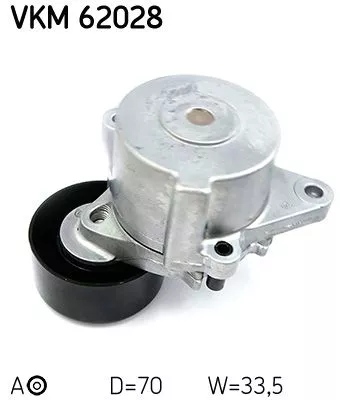 SKF Belt Tensioner, V-ribbed belt (VKM62028)