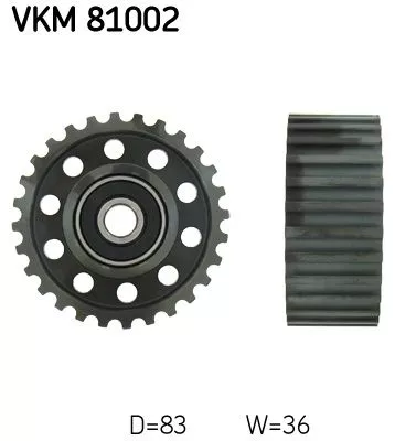 SKF Deflection Pulley/Guide Pulley, timing belt (VKM81002)