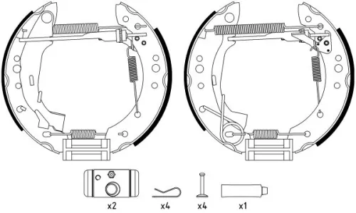 TEXTAR Brake Shoe Set (84059801)