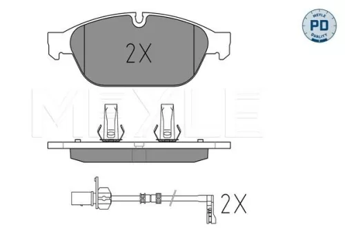MEYLE Brake Pad Set, disc brake (0252615820/PD)